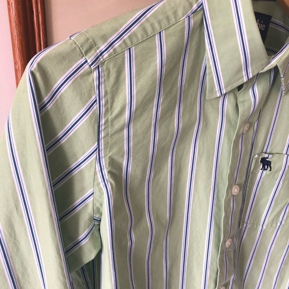 Abercrombie Striped Cotton Button-down Shirt - Picture 5 of 8